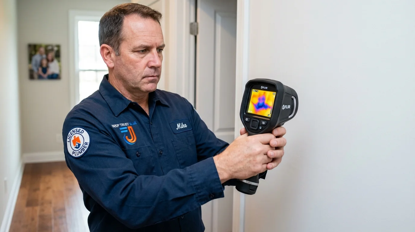 Thermal imaging leak detection by Johns Plumbing LLC in Massapequa